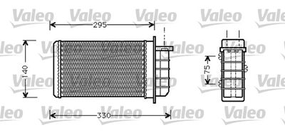 812281 VALEO Теплообменник, отопление салона