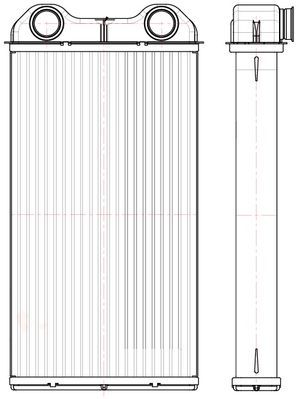 LRh2145 LUZAR Теплообменник, отопление салона
