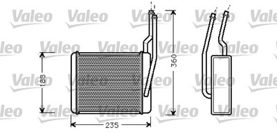 812274 VALEO Теплообменник, отопление салона