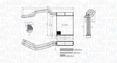 350218453000 MAGNETI MARELLI Теплообменник, отопление салона