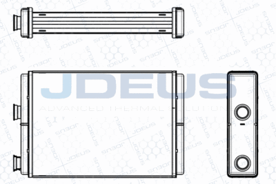 M2110710 JDEUS Теплообменник, отопление салона