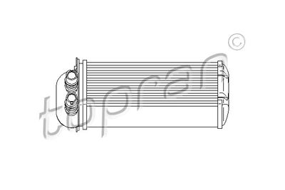 700750 TOPRAN Теплообменник, отопление салона