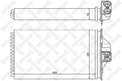 1035089SX STELLOX Теплообменник, отопление салона