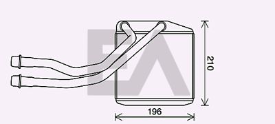 45C10018 EACLIMA Теплообменник, отопление салона
