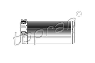407754 TOPRAN Теплообменник, отопление салона