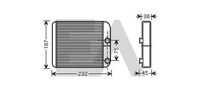 45C78005 EACLIMA Теплообменник, отопление салона