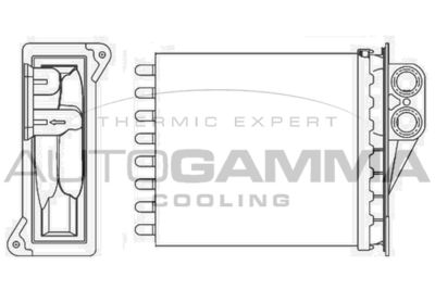 105105 AUTOGAMMA Теплообменник, отопление салона