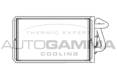 102443 AUTOGAMMA Теплообменник, отопление салона