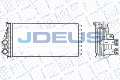 M2210420 JDEUS Теплообменник, отопление салона