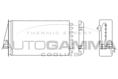 104936 AUTOGAMMA Теплообменник, отопление салона