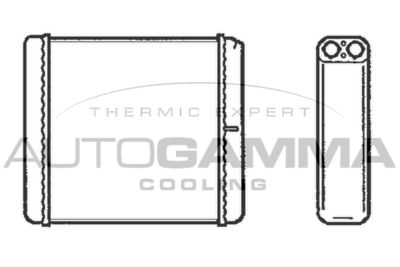 101771 AUTOGAMMA Теплообменник, отопление салона