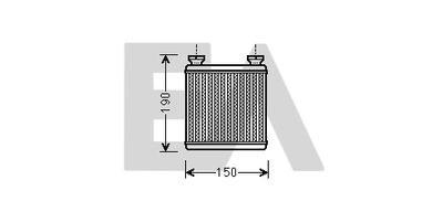 45C44001 EACLIMA Теплообменник, отопление салона