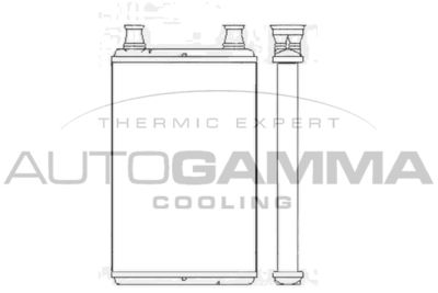 107589 AUTOGAMMA Теплообменник, отопление салона