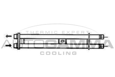 104216 AUTOGAMMA Теплообменник, отопление салона