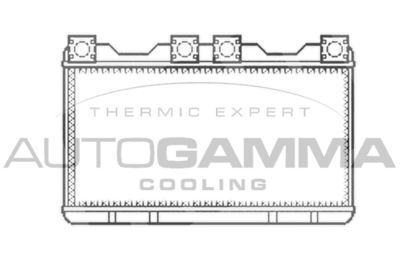 102546 AUTOGAMMA Теплообменник, отопление салона