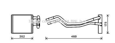 FDA6455 AVA QUALITY COOLING Теплообменник, отопление салона