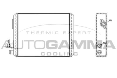 300990 AUTOGAMMA Теплообменник, отопление салона