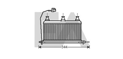 45C07011 EACLIMA Теплообменник, отопление салона