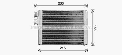 PE6429 AVA QUALITY COOLING Теплообменник, отопление салона