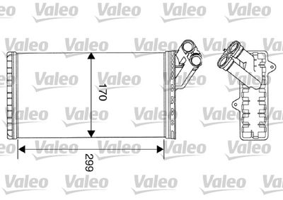 812116 VALEO Теплообменник, отопление салона