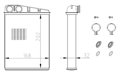 WG2162163 WILMINK GROUP Теплообменник, отопление салона