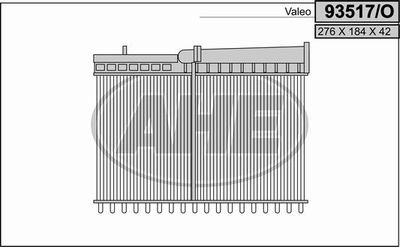 93517O AHE Теплообменник, отопление салона