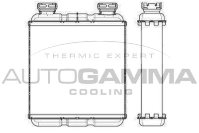 105535 AUTOGAMMA Теплообменник, отопление салона