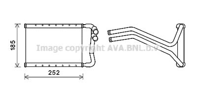 HY6437 AVA QUALITY COOLING Теплообменник, отопление салона