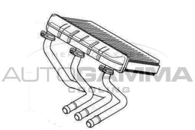 107587 AUTOGAMMA Теплообменник, отопление салона