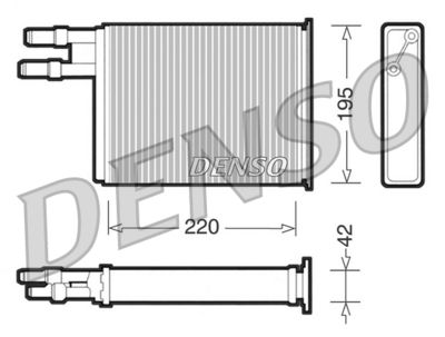 DRR09031 DENSO Теплообменник, отопление салона