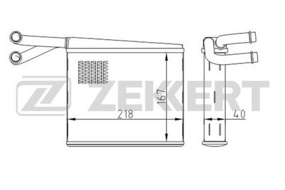 MK5115 ZEKKERT Теплообменник, отопление салона