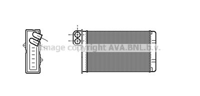 PE6015 AVA QUALITY COOLING Теплообменник, отопление салона