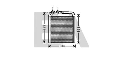 45C77019 EACLIMA Теплообменник, отопление салона
