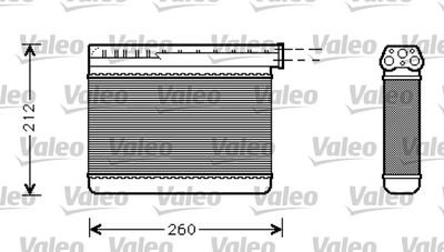 812240 VALEO Теплообменник, отопление салона