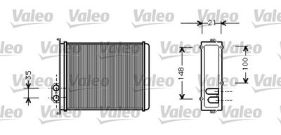 812327 VALEO Теплообменник, отопление салона