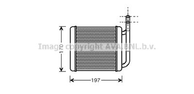 HY6136 AVA QUALITY COOLING Теплообменник, отопление салона