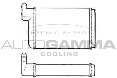 101770 AUTOGAMMA Теплообменник, отопление салона