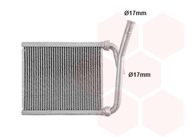 53016701 VAN WEZEL Теплообменник, отопление салона