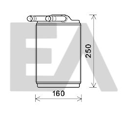 45C50029 EACLIMA Теплообменник, отопление салона