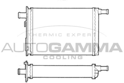 101666 AUTOGAMMA Теплообменник, отопление салона