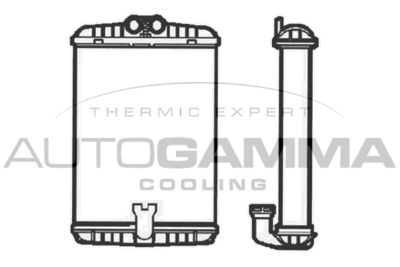 103469 AUTOGAMMA Теплообменник, отопление салона