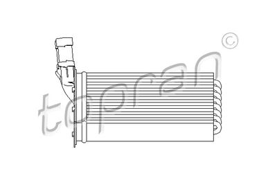 721417 TOPRAN Теплообменник, отопление салона