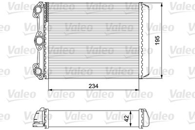 812298 VALEO Теплообменник, отопление салона