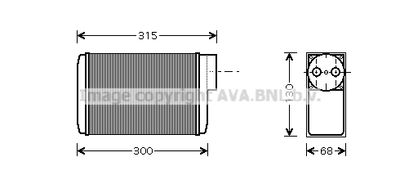 SA6017 AVA QUALITY COOLING Теплообменник, отопление салона