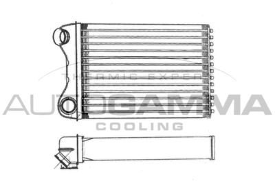103635 AUTOGAMMA Теплообменник, отопление салона