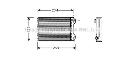 FTA6242 AVA QUALITY COOLING Теплообменник, отопление салона