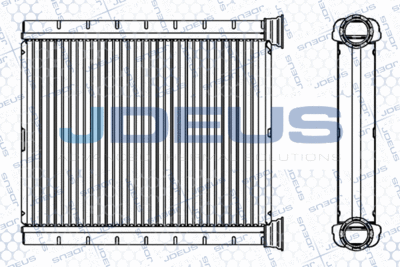 RA2190880 JDEUS Теплообменник, отопление салона