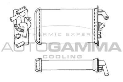 101690 AUTOGAMMA Теплообменник, отопление салона