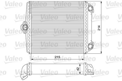 734637 VALEO Теплообменник, отопление салона