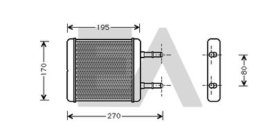 45C28001 EACLIMA Теплообменник, отопление салона